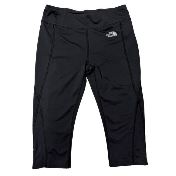 The North Face Women’s M On The Go Capri Black Leggings Cropped Flashdry Medium - Picture 1 of 10